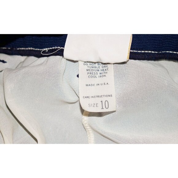 Vintage 60s Jantzen Tennis Skirt Women's Size 10 Navy Blue with White Piping Spo - Picture 7 of 7
